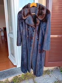 pelliccia di visone anni 70 marrone scuro