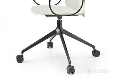 SEDIA S-CAB. MENTHA CON RUOTE E BRACCIOLO