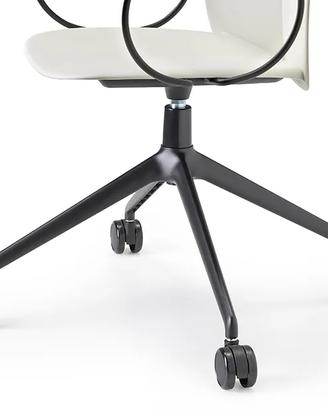 SEDIA S-CAB. MENTHA CON RUOTE E BRACCIOLO