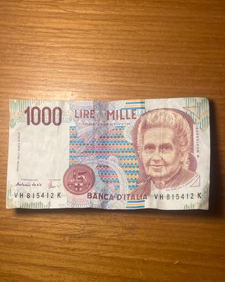 1000 Lire montessori 3 ottobre 1990