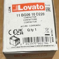 Contattore Lovato 11BG0610D220 – 3 Poli 6A