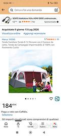 tenda da campeggio 
