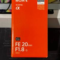 Obiettivo sony  G.  F1.8 ( 20 MM)
