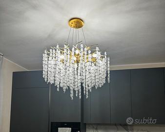 Lampadario in cristallo moderno dimmerabile