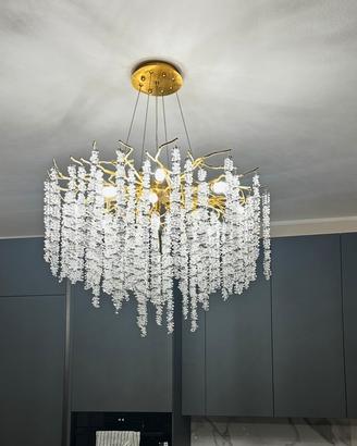 Lampadario in cristallo moderno dimmerabile