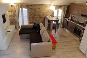 Open space mansardato stagione estiva