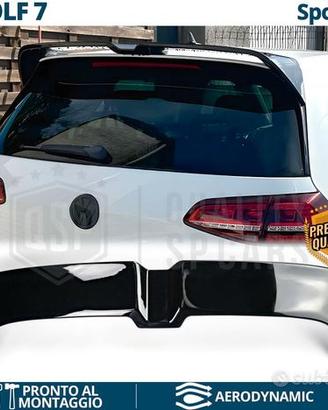 SPOILER Posteriore per VW GOLF 7 Alettone NERO L