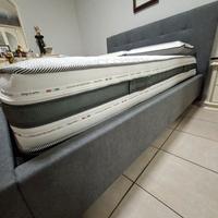 LETTO MATRIMONIALE CONTENITORE CON MATERASSO