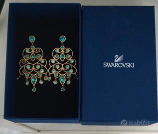 Swarovski Azore aqua orecchini pendenti 