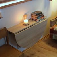 Tavolo a muro mezza luna - Salvaspazio - Legno