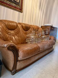 Divano pelle vintage