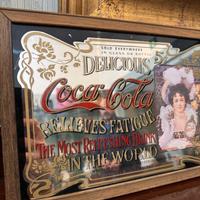 Specchio Pubblicitario Coca-Cola in Stile Vintage
