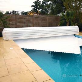 Copertura a tapparella per piscina elettrica 5x12