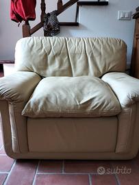 Poltrona in pelle
