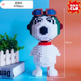 LS6046 Puzzle 3d Simil lego Modello Snoopy
