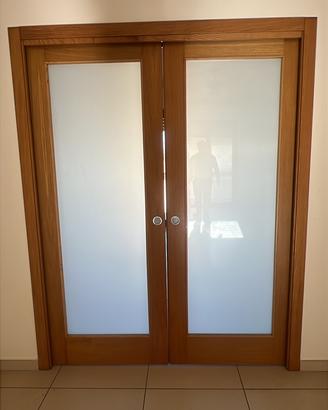 Porta a scrigno con vetro