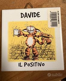 Mattonella Personalizzata "DAVIDE IL POSITIVO"