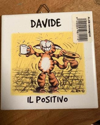Mattonella Personalizzata "DAVIDE IL POSITIVO"
