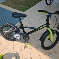bici 16" marca b-twin per bimbi 4-6 anni