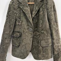 Giacca in velluto damascato