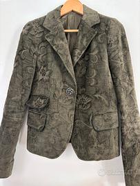 Giacca in velluto damascato