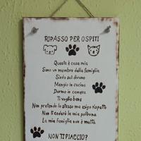 Targhetta per amanti animali