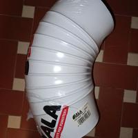 Tubo per stufa diametro 15 gomito 65° ALA bianco