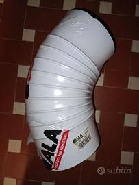 Tubo per stufa diametro 15 gomito 65° ALA bianco