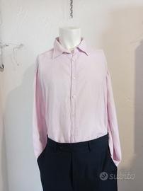 Camicia vintage Jay Coleman in lino rosa - tg. L