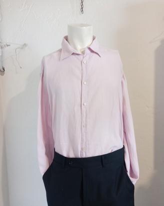 Camicia vintage Jay Coleman in lino rosa - tg. L