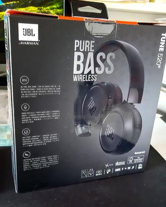 JBL Tune 520 BT Cuffie Bluetooth *NUOVE 57h Microf