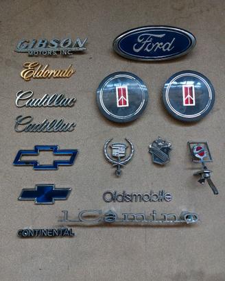 STEMMI LOGHI FREGI BORCHIE auto USA VINTAGE