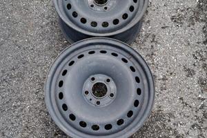 2 - CERCHI IN LAMIERA 7X16 5X110 ET41 CB 65,1
