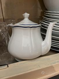 Teiera ginori collezione corona blu