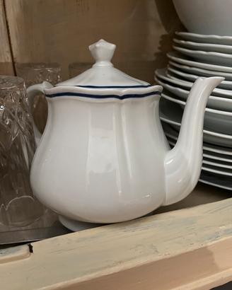Teiera ginori collezione corona blu