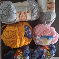 lotto stock gomitoli di lana