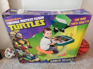 BANCO SCUOLA TARTARUGHE NINJA . GIOCHI PREZIOSI