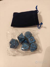 Set dadi istoriati blu