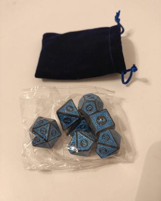 Set dadi istoriati blu