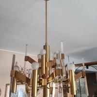 Lampadario anni '70 Sciolari.