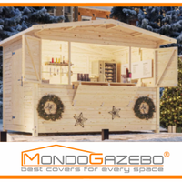 Chiosco montaggio rapido bar mercati biglietteria