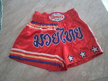 Pantaloncini Muay Thai Sandee Sports L Rosso Stel