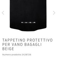 Tappeto Baule Ford Kuga mk3-3.5