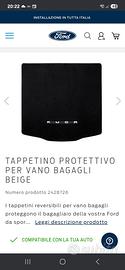 Tappeto Baule Ford Kuga mk3-3.5