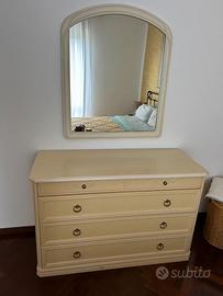 Cassettiera, Comodini x2 e Specchio