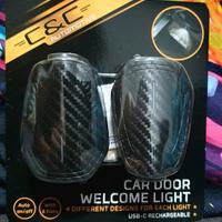 Luci LED Proiettore Portiera Auto – USB-C Ricarica