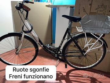 Bicicletta con cestello