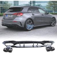 DIFFUSORE MERCEDES CLASSE A W177 18- A45 AMG NERO 