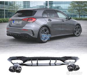 DIFFUSORE MERCEDES CLASSE A W177 18- A45 AMG NERO 