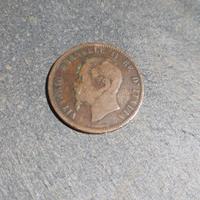 Moneta 10 centesimi Vittorio Emanuele II del 1862